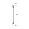 GROHE VitalioFlex Metal doucheslang 200 cm chroom