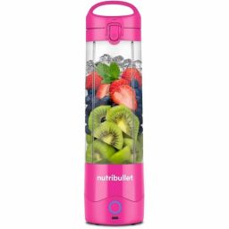 Nutribullet Portable roze blender 475 ml op accu