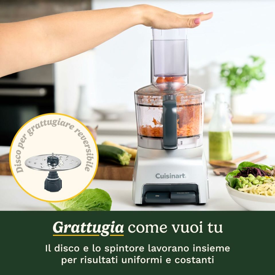 Cuisinart FlexPrep FP5E foodprocessor 1,1L zilver 300W