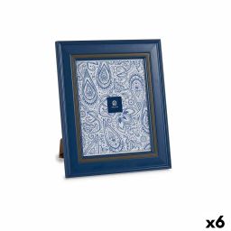 Fotolijsten Gift Decor Blauw Kristal Plastic (6 Stuks) | Huisbest.nl