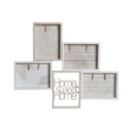 Fotolijst met Knijpers DKD Home Decor Hout MDF Mediterrane 59 x 4 x 48 cm | Huisbest.nl