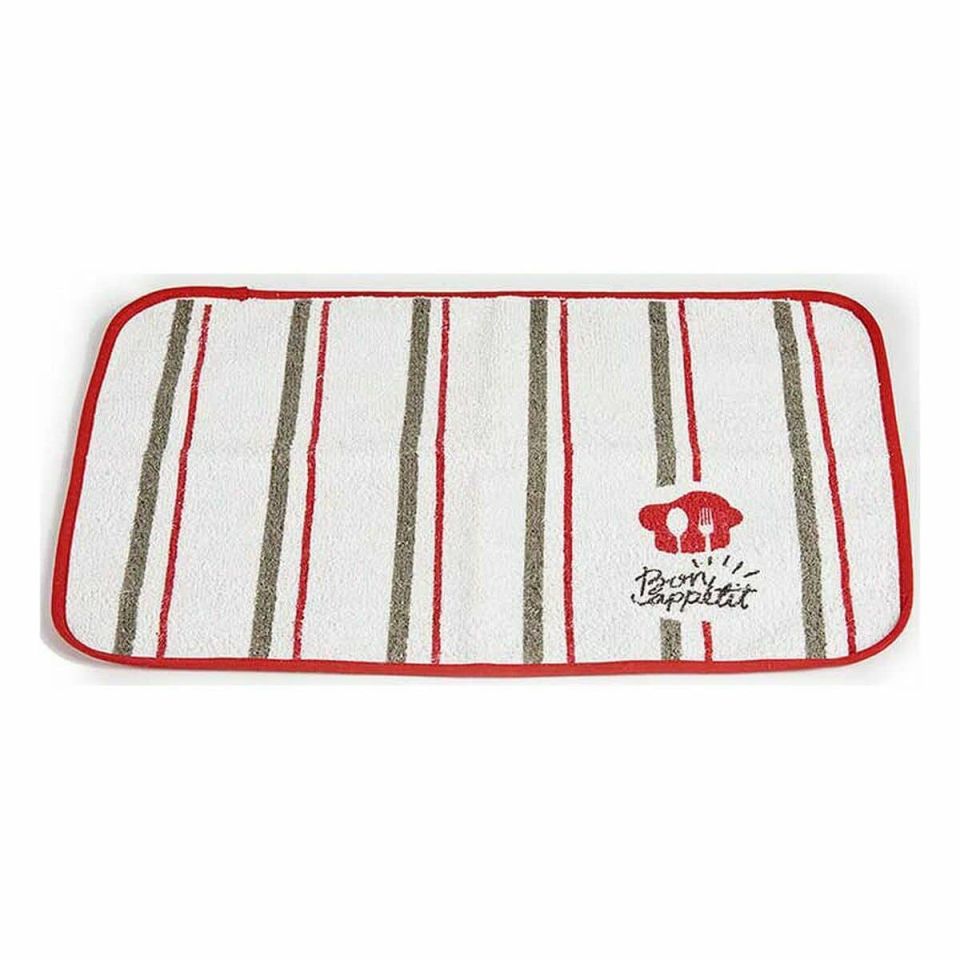 Kinvara Bon Appetit placemat white/red 33×48 cm set 12 pieces