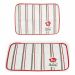 Kinvara Bon Appetit placemat white/red 33×48 cm set 12 pieces